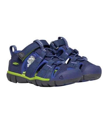 Sandalia Keen Seacamp II CNX Blue Depths Chartreuse Infantil | La Granota