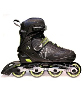 Patín KRF en Línea Ajustable XR-280 Negro/Lima | La Granota