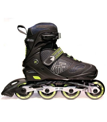 Patín KRF en Línea Ajustable XR-280 Negro/Lima | La Granota