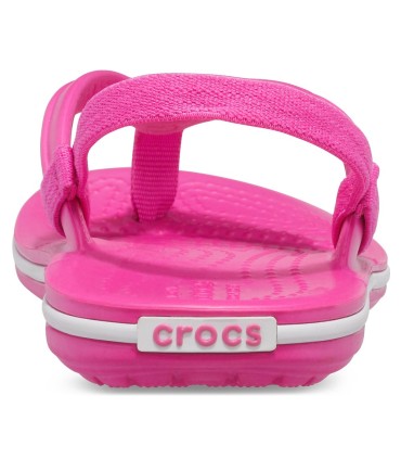 Chancla Crocs Crocband Strap Flip Electric Pink | La Granota