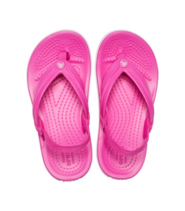 Chancla Crocs Crocband Strap Flip Electric Pink | La Granota