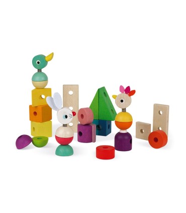 Tren Gigante Multicolor Madera Janod | La Granota