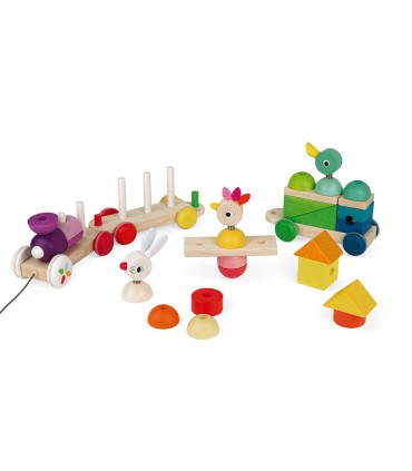 Tren Gigante Multicolor Madera Janod | La Granota