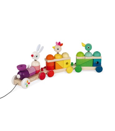 Tren Gigante Multicolor Madera Janod | La Granota