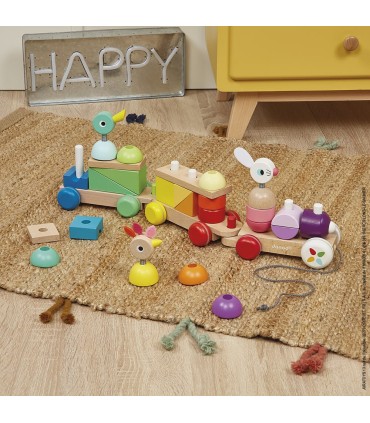 Tren Gigante Multicolor Madera Janod | La Granota