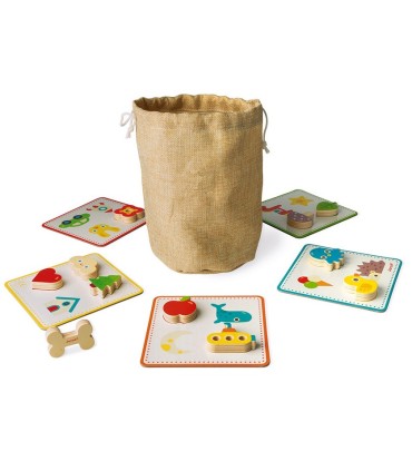 Memory Touch Juego de Reconocimiento Táctil Janod | La Granota