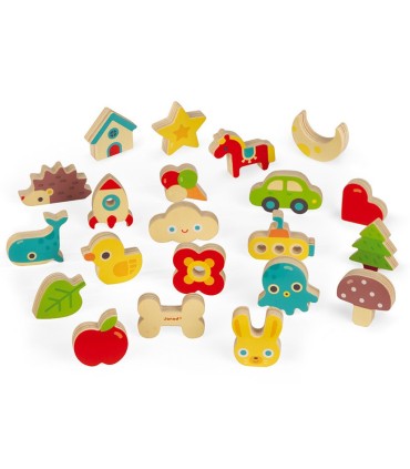 Memory Touch Juego de Reconocimiento Táctil Janod | La Granota