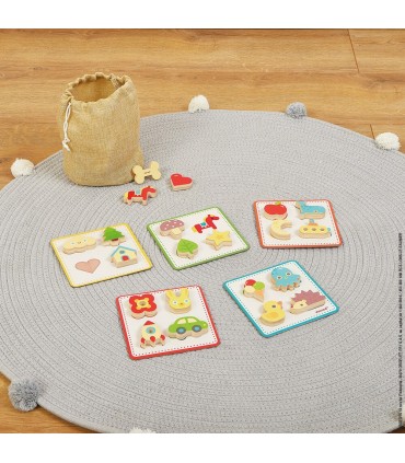 Memory Touch Juego de Reconocimiento Táctil Janod | La Granota