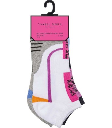 Calcetines Invisibles Mujer Ysabel Mora Pack 3 | La Granota