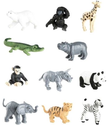 Tubo Animales Bebés del Zoológico Safari | La Granota