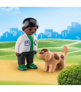 Veterinario con Perro Playmobil 70407 | La Granota