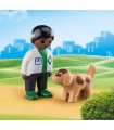 Veterinario con Perro Playmobil 70407