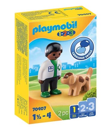 Veterinario con Perro Playmobil 70407 | La Granota