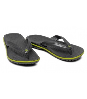 Chancla Crocs Crocband Flip Graphite/Volt Green