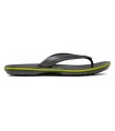 Chancla Crocs Crocband Flip Graphite/Volt Green