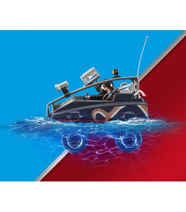 Policía en Paracaídas: Persecución del Vehículo Anfibio Playmobil 70781 | La Granota