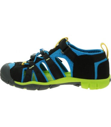 Sandalia Keen Seacamp II CNX Negro - Azul Brillante | La Granota