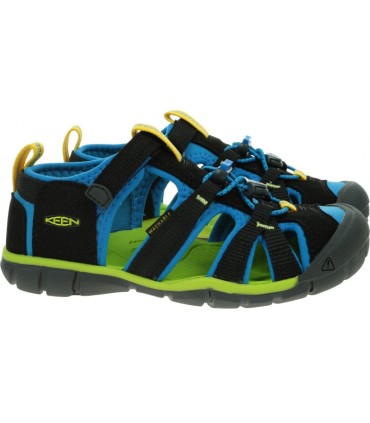 Sandalia Keen Seacamp II CNX Negro - Azul Brillante | La Granota