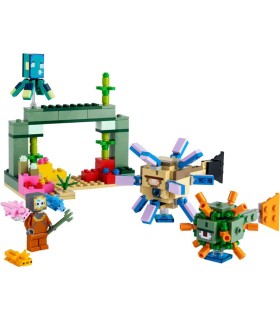 La Batalla Contra el Guardián Lego Minecraft 21180 | La Granota