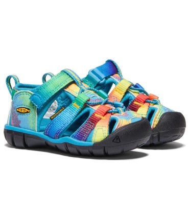 Sandalia Keen Seacamp II CNX Vivid Blue/Original Tie Dye Infantil | La Granota