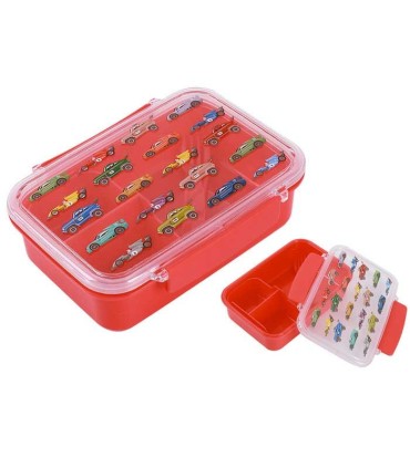 Fiambrera con Separador y Cubiertos. Coches