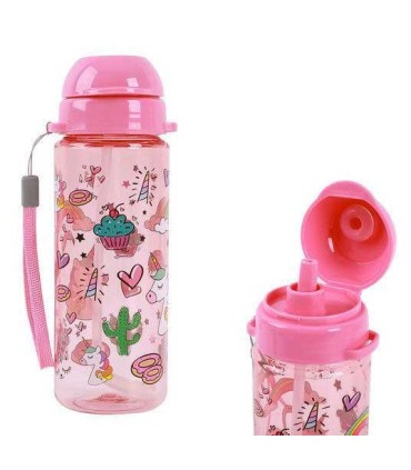 Botella Tritan Decorada. Unicornios