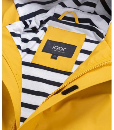 Chaqueta Impermeable Igor Euri Amarillo Chubasquero Niño | La Granota