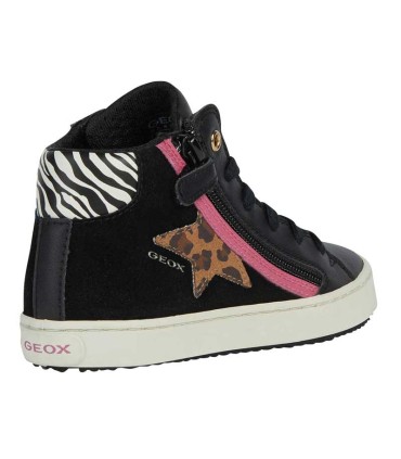 Bota Niña Geox Kalispera Black Fucsia | La Granota