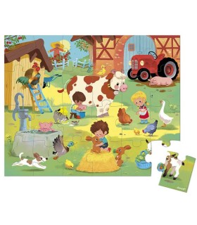 Puzzle Un Día En La Granja Janod 24 Piezas | La Granota