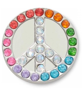 Jibbitz Signo De La Paz Con Purpurina | La Granota