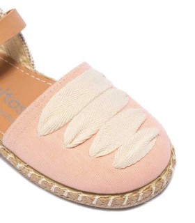 Lona Osito Pique Rosa Blanco