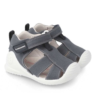 Sandalia de Lona Biomecanics Azul Marino | La Granota