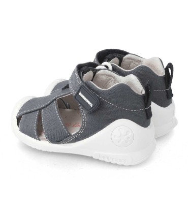 Sandalia de Lona Biomecanics Azul Marino | La Granota