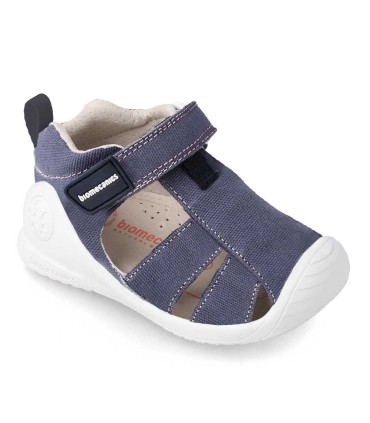 Sandalia de Lona Biomecanics Azul Marino | La Granota