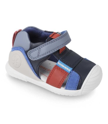 Sandalia Bebé Biomecanics Azul Ocean | La Granota