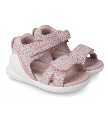 Sandalia Biomecanics Rosa y Blanca | La Granota