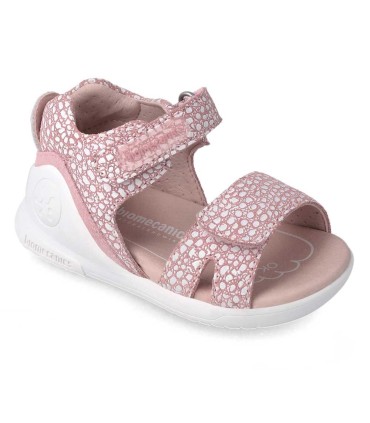 Sandalia Biomecanics Rosa y Blanca | La Granota