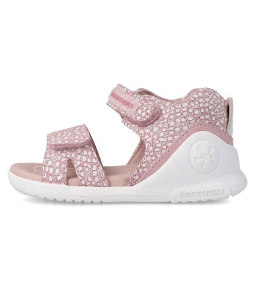 Sandalia Biomecanics Rosa y Blanca | La Granota