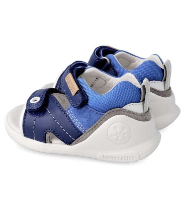 Sandalia Bebé Biomecanics Azul Eléctrico | La Granota