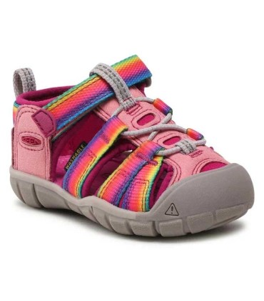 Sandalia Keen Seacamp II CNX Rainbow/Festival Fuchsia Infantil