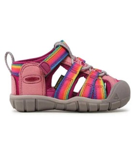 Sandalia Keen Seacamp II CNX Rainbow/Festival Fuchsia Infantil