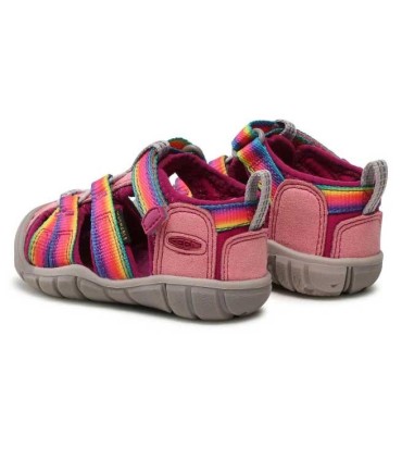 Sandalia Keen Seacamp II CNX Rainbow/Festival Fuchsia Infantil