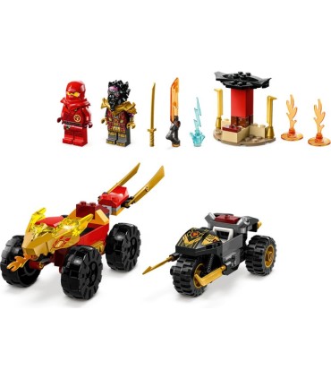 Batalla en Coche y Moto de Kai y Ras Lego 71789 | La Granota