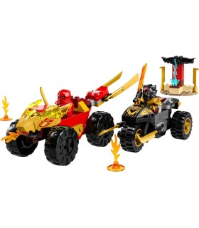 Batalla en Coche y Moto de Kai y Ras Lego 71789 | La Granota