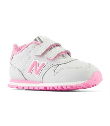 Deportiva Bebe New Balance Gris y Rosa Infantil | La Granota