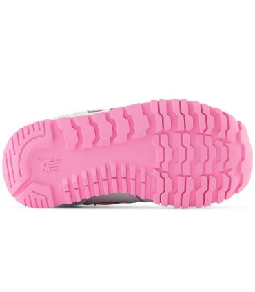 Deportiva Bebe New Balance Gris y Rosa Infantil | La Granota