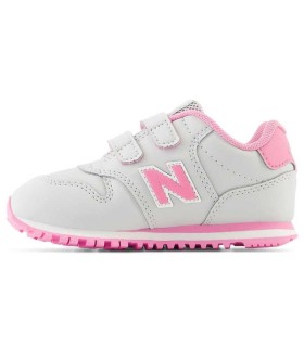 Deportiva New Balance Gris y Rosa Infantil