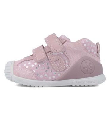 Bota Biomecanics Serraje Rosa Kiss y Purpurina | La Granota