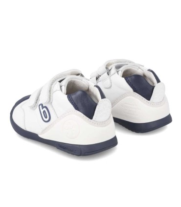 Bota Bebé Biomecanics Blanca y Azul | La Granota
