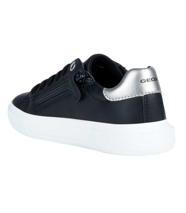 Zapatilla Deportiva Geox Nettuno Girl Negro/Plata | La Granota